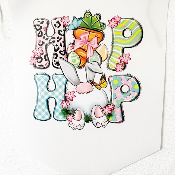 “HIP HOP” Easter Bunny Wall Banner – 18x12 Indoor/Outdoor Décor - Picture 3 of 3